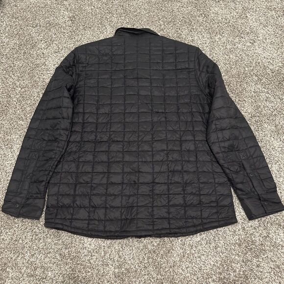 The North Face Shirt Jacket Men’s Large Black ThermoBall Eco Quilted Snap Front - Picture 8 of 8